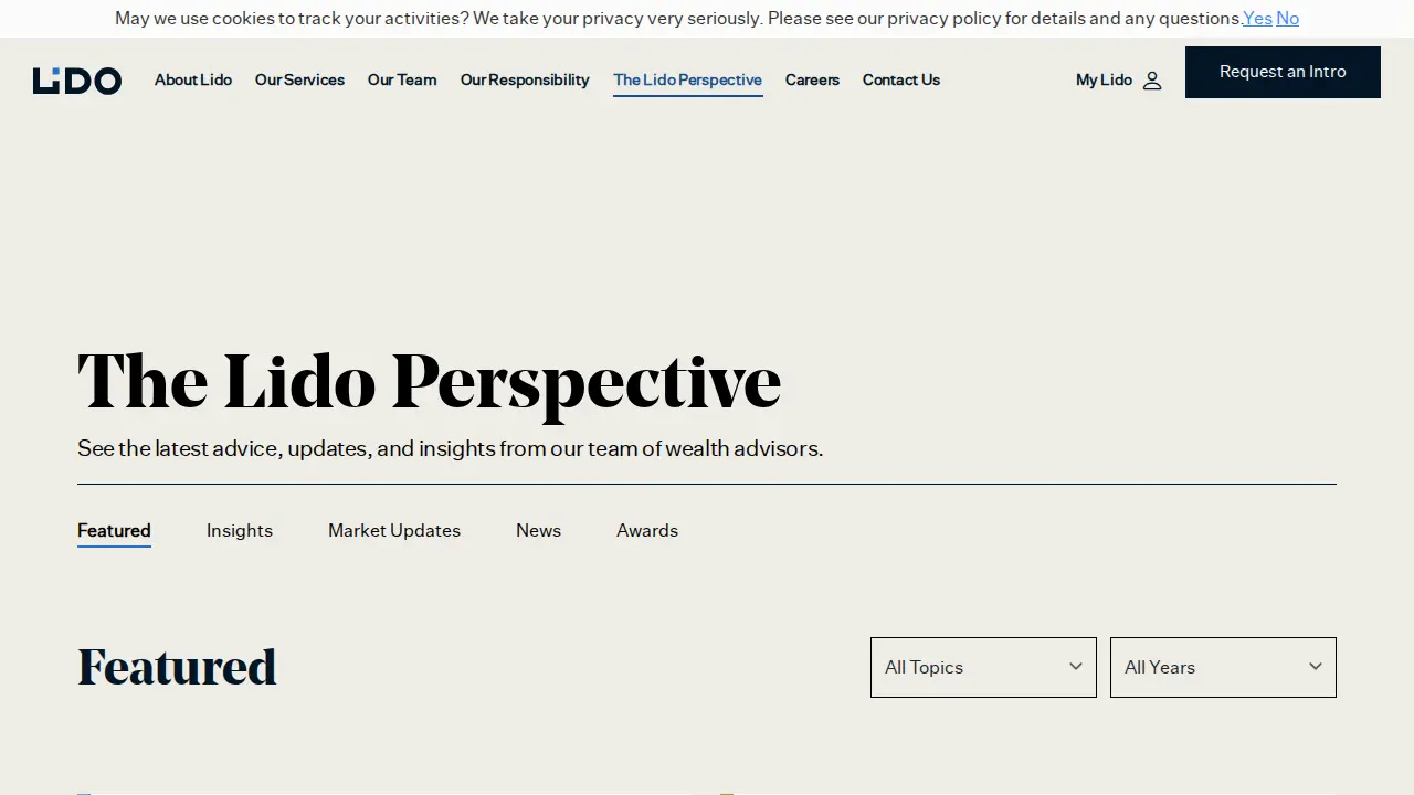Lido Advisors page
