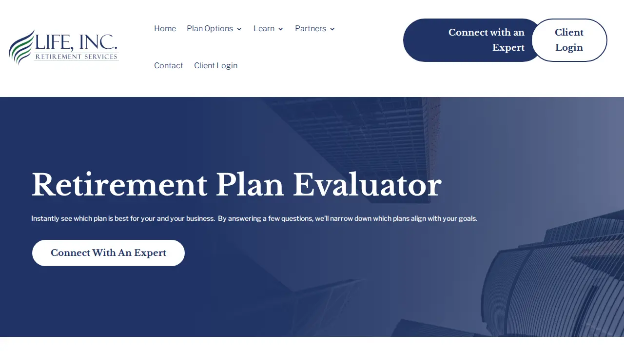 Life, Inc. Retirement Services page