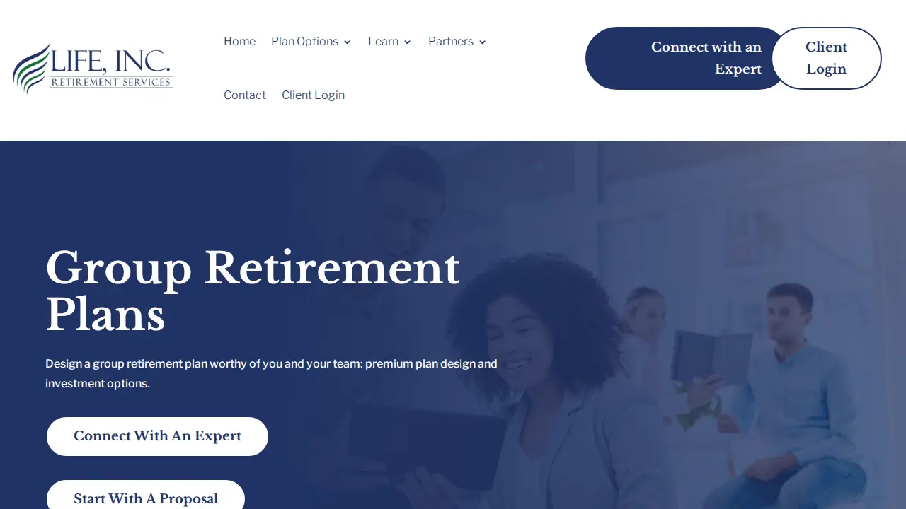 Life, Inc. Retirement Services page