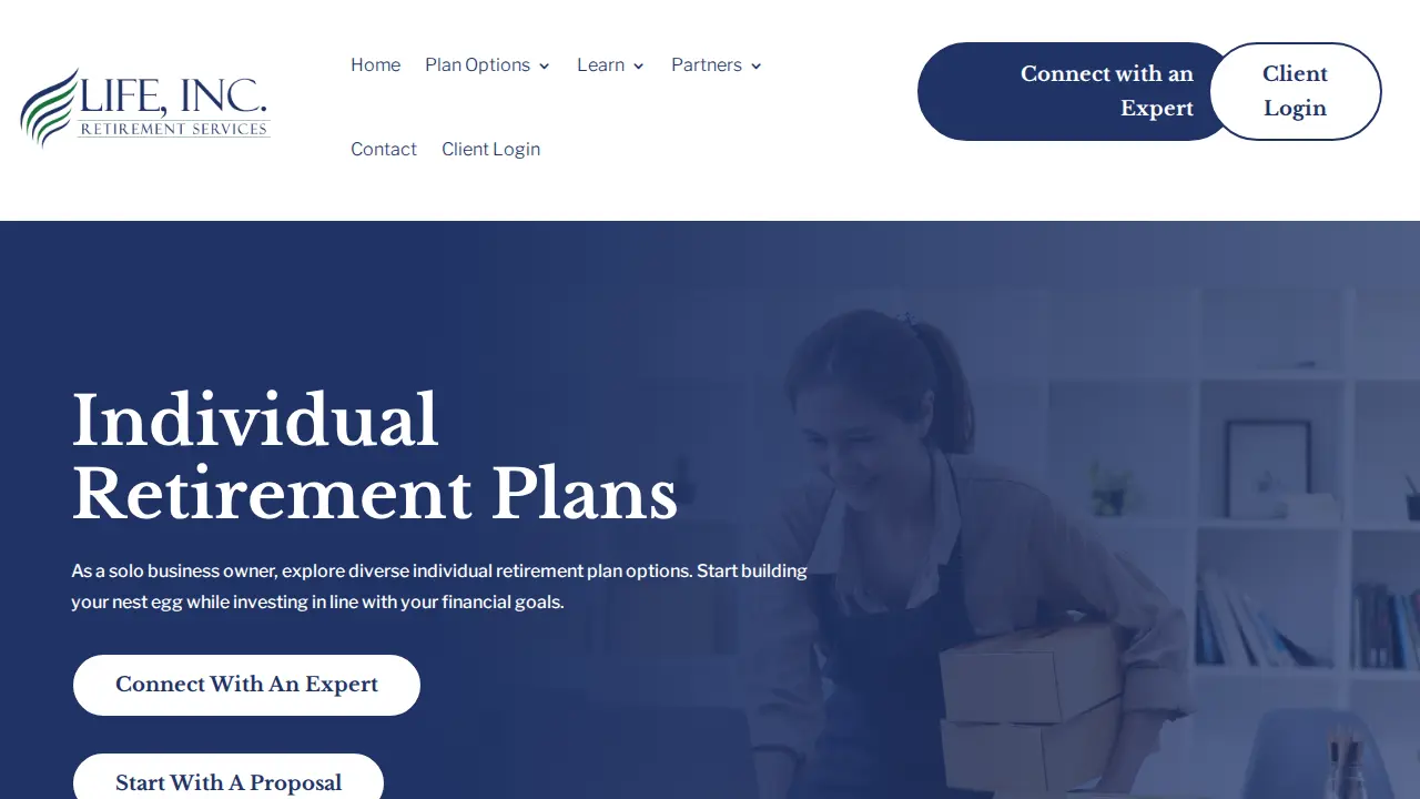 Life, Inc. Retirement Services page