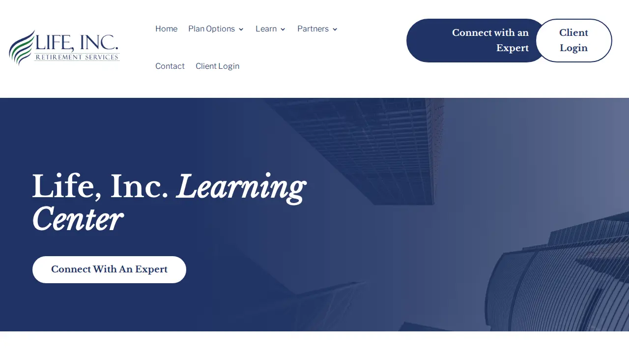 Life, Inc. Retirement Services page