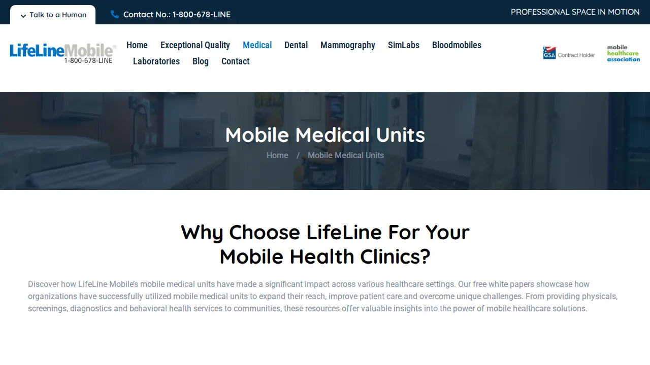 LifeLine Mobile, Inc. page