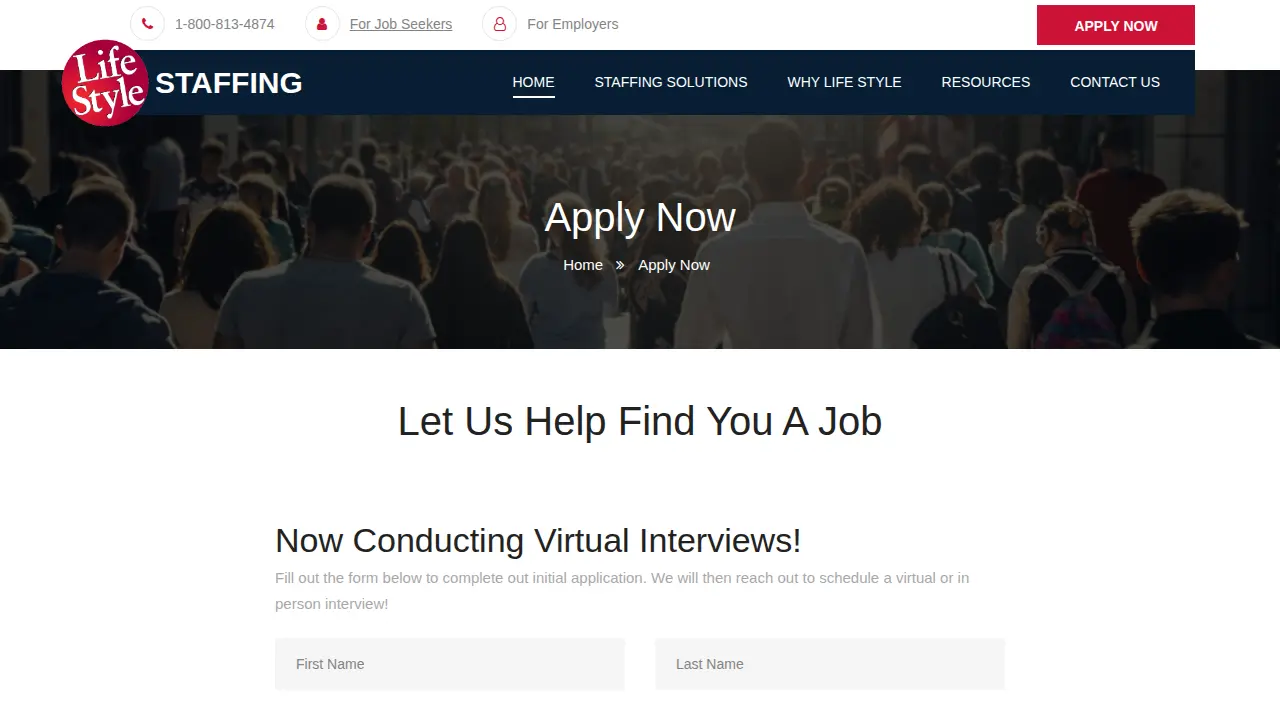 Life Style Staffing - Grove City, Ohio page