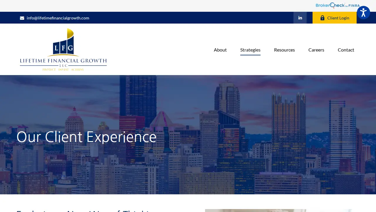 Lifetime Financial Growth page