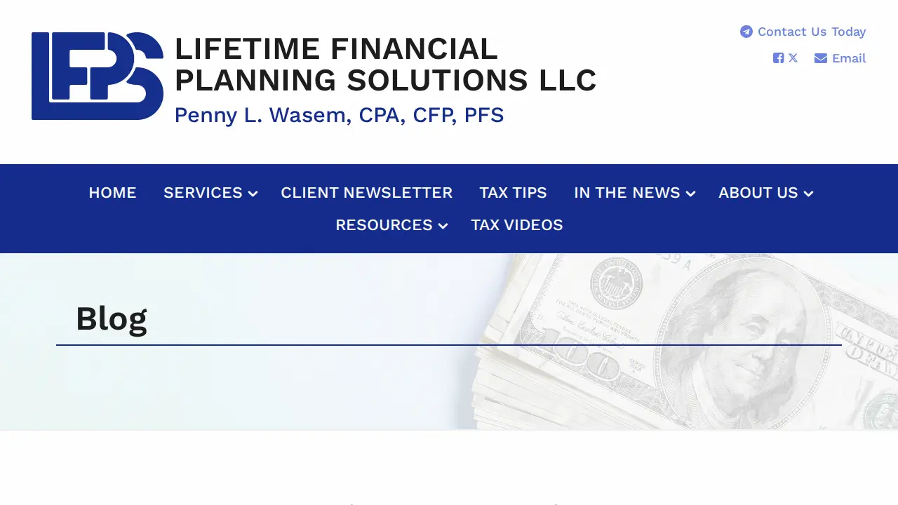 Lifetime Financial Planning Solutions, LLC page