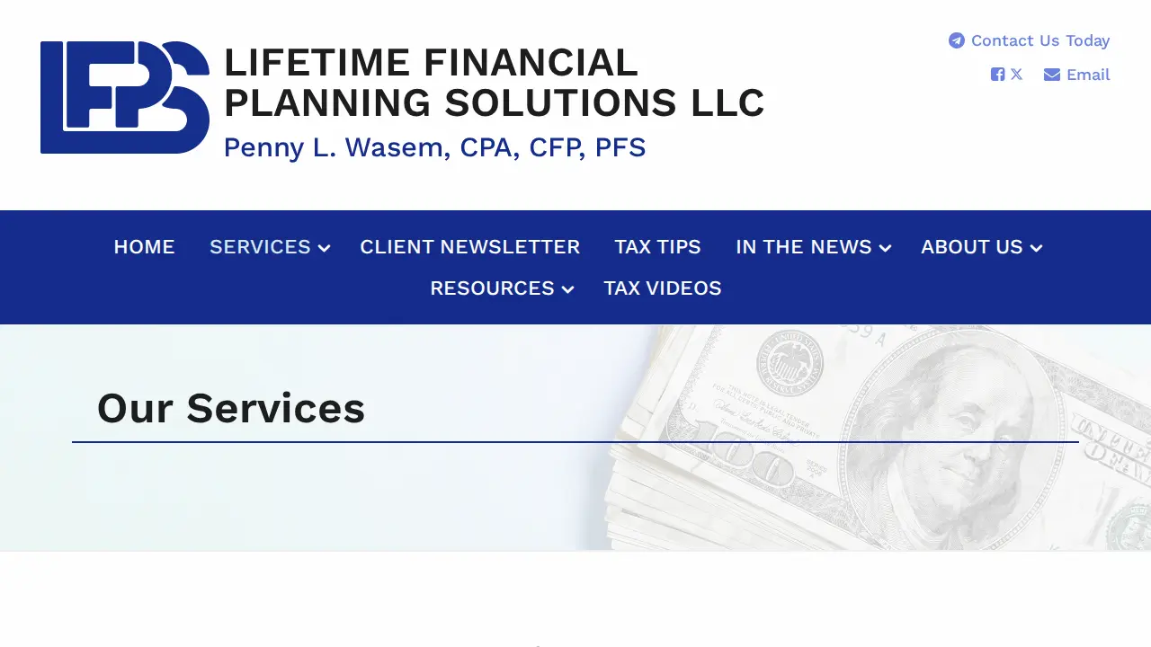 Lifetime Financial Planning Solutions, LLC page