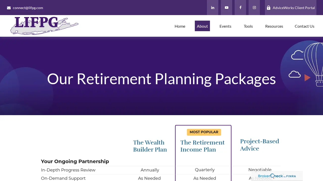 Long Island Financial Planning Group page