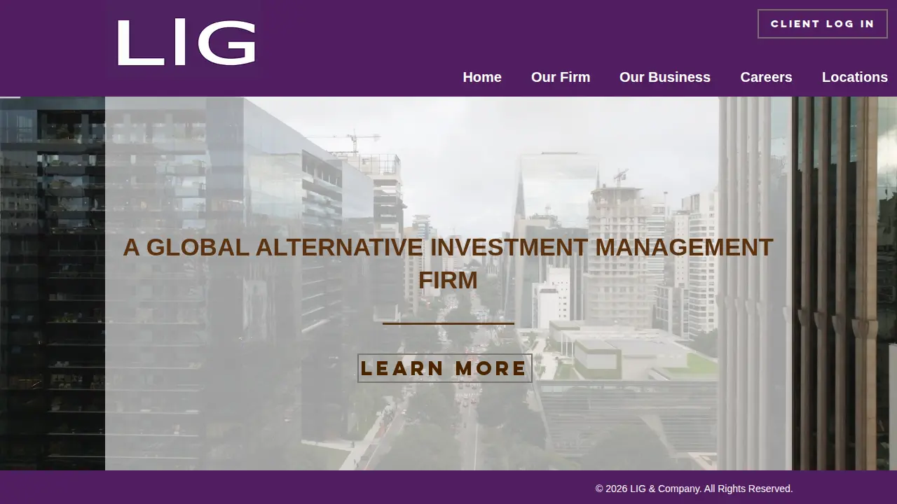 L.I.G ADVISORY SERVICES: CPA page