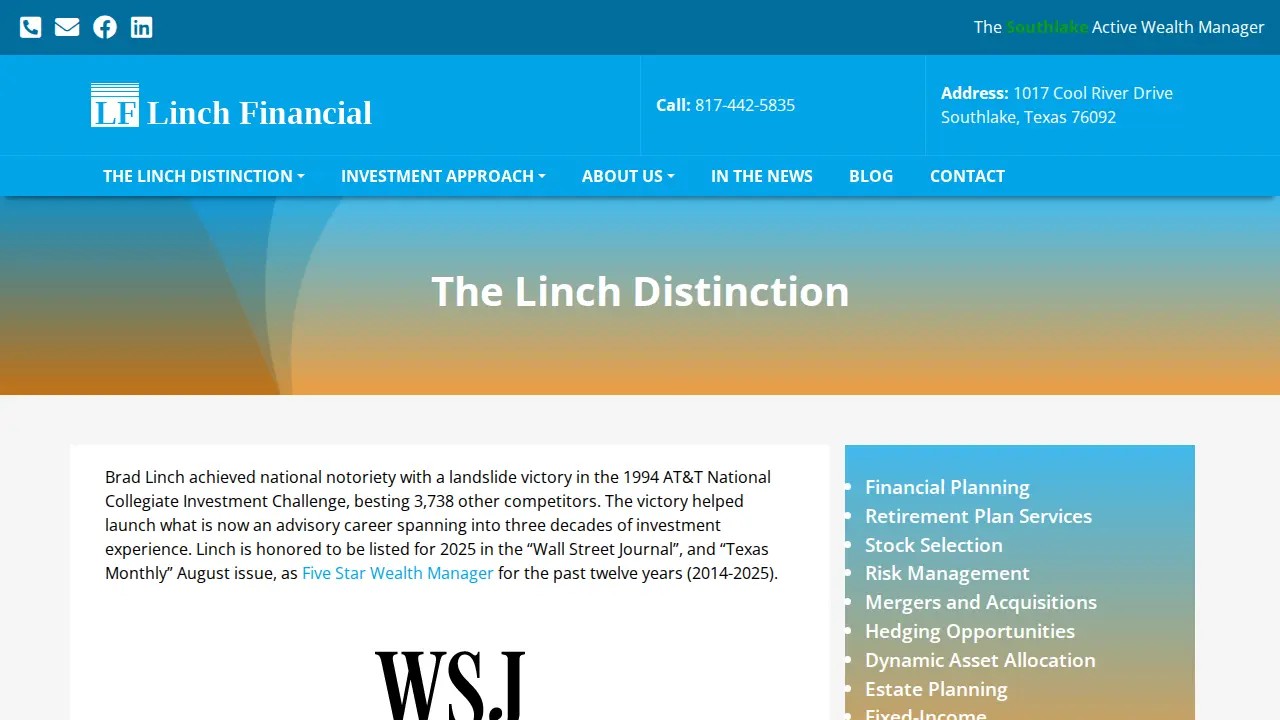 Linch Financial, LLC page