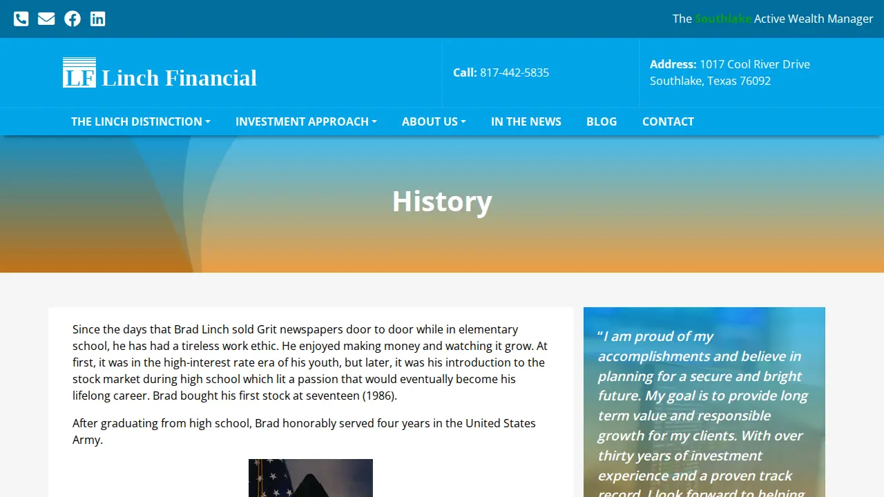 Linch Financial, LLC page