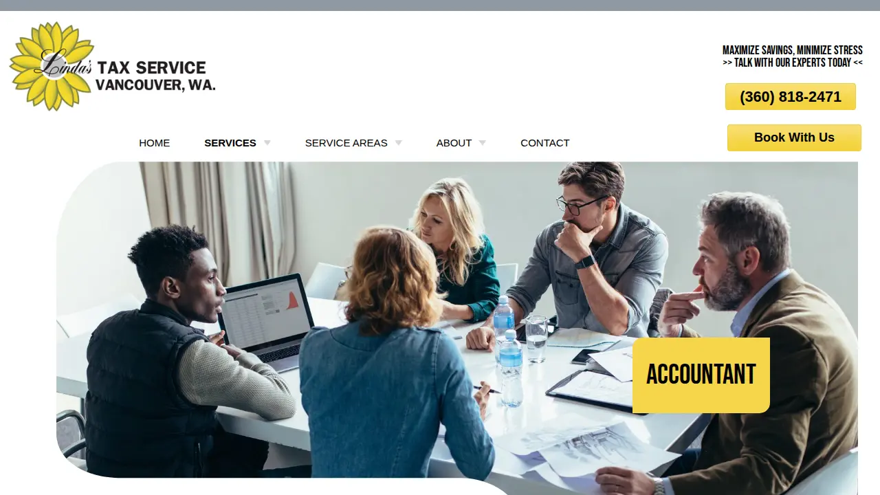 Linda's Tax Service page