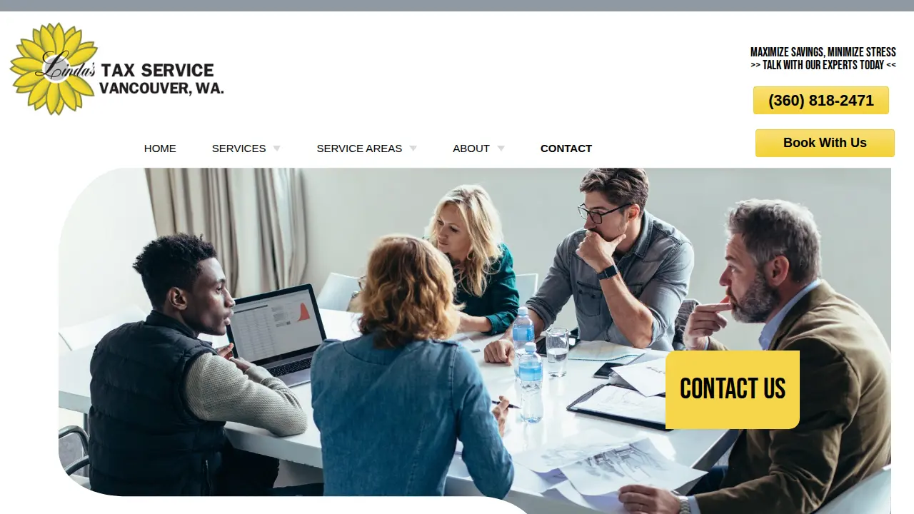 Linda's Tax Service page