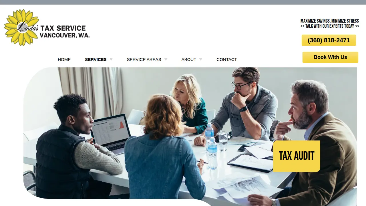Linda's Tax Service page