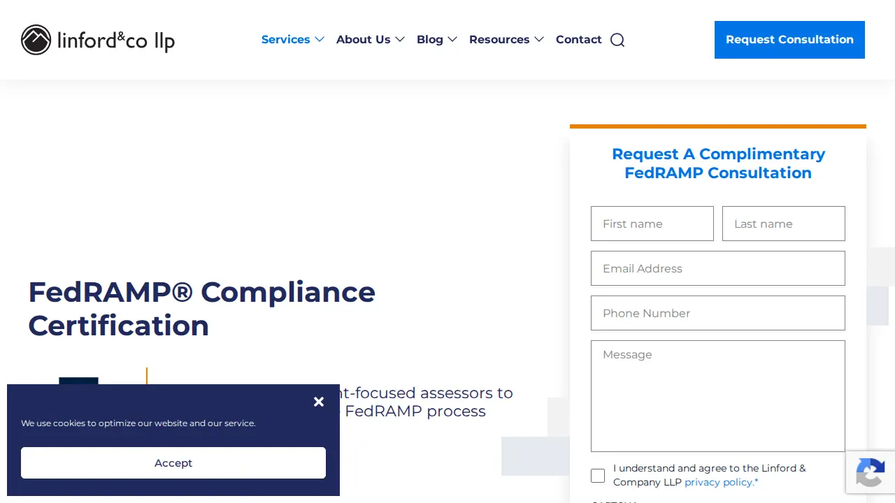Linford & Company LLP page