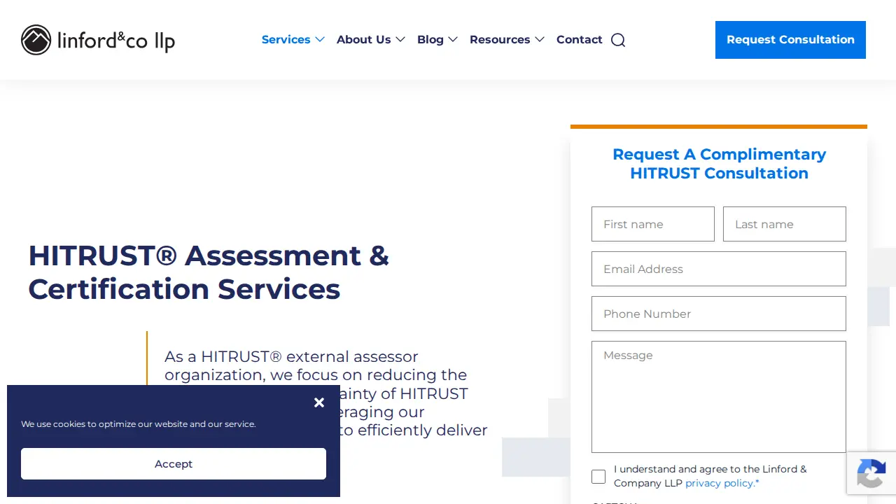 Linford & Company LLP page