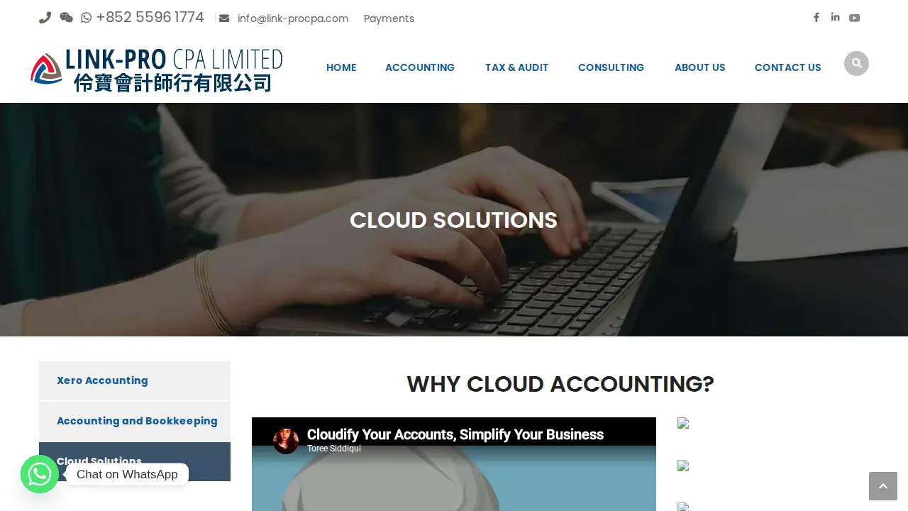 Link-Pro CPA Limited page