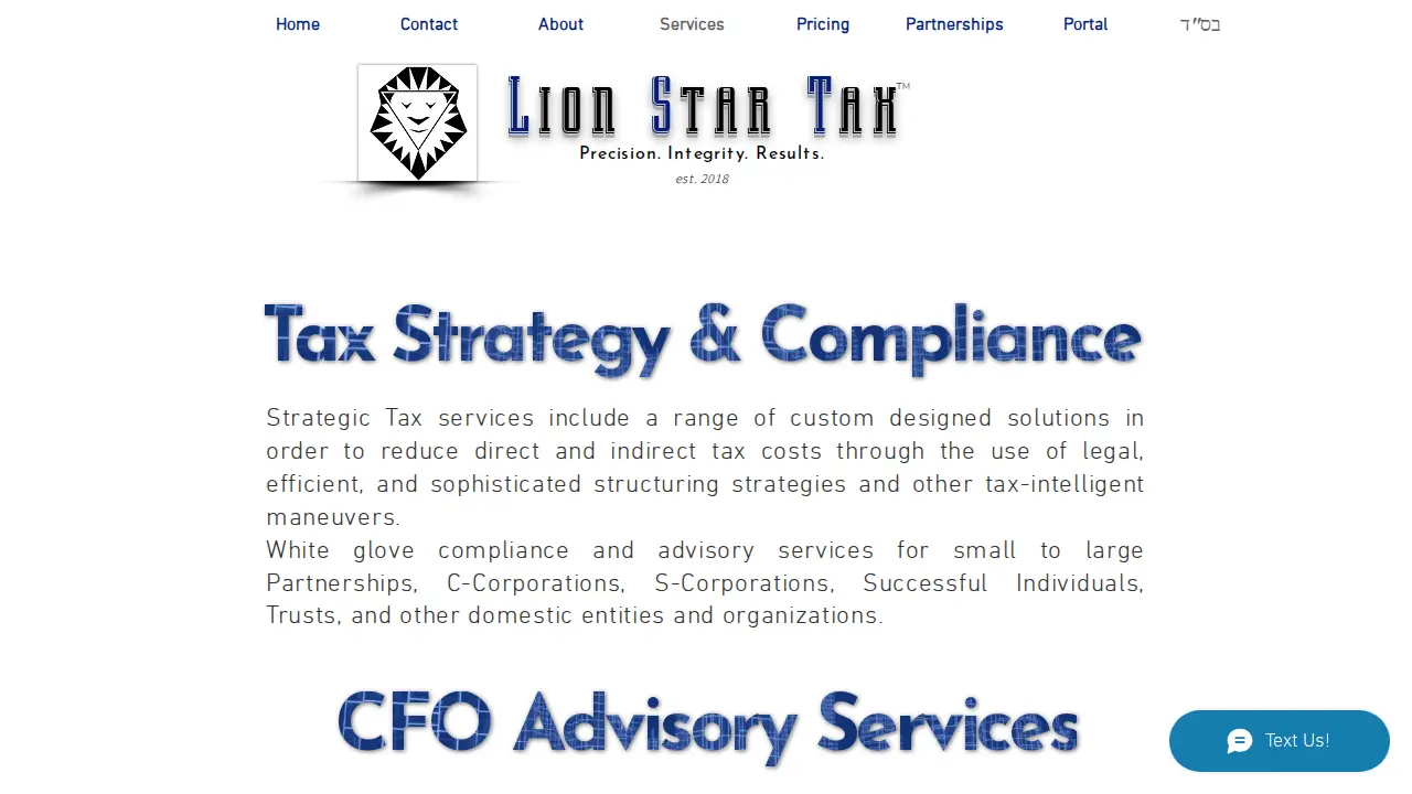 LST Lion Star Tax | Strategic Tax Advisors page