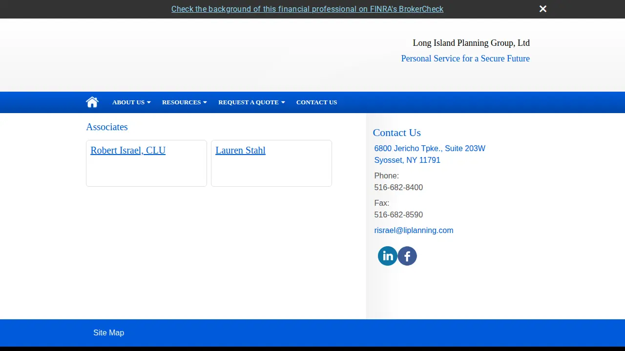 Long Island Planning Group page