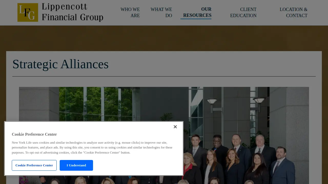Lippencott Financial Group page