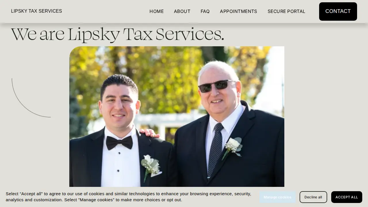 Lipsky Tax Services page