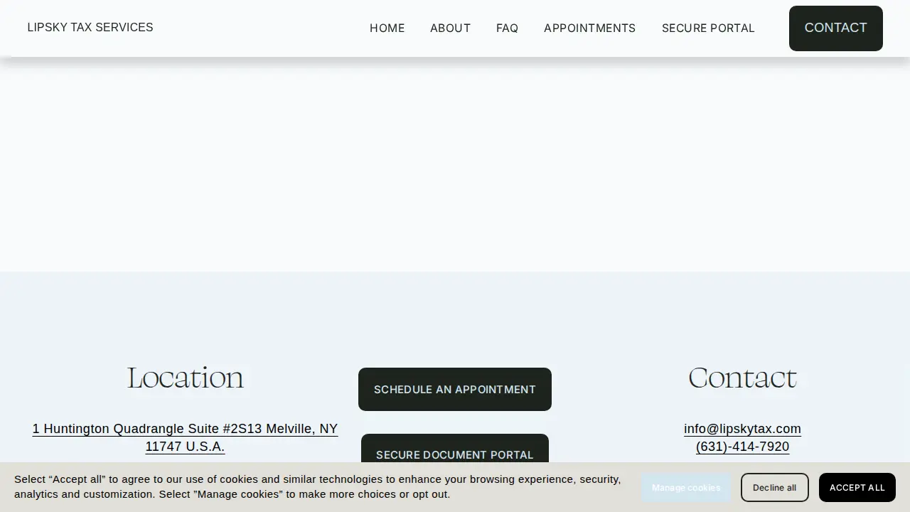 Lipsky Tax Services page