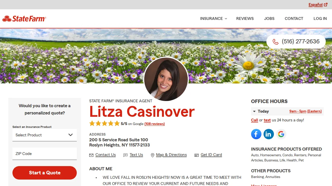Litza Casinover - State Farm Insurance Agent