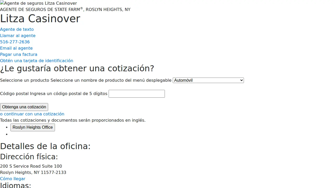 Litza Casinover - State Farm Insurance Agent page