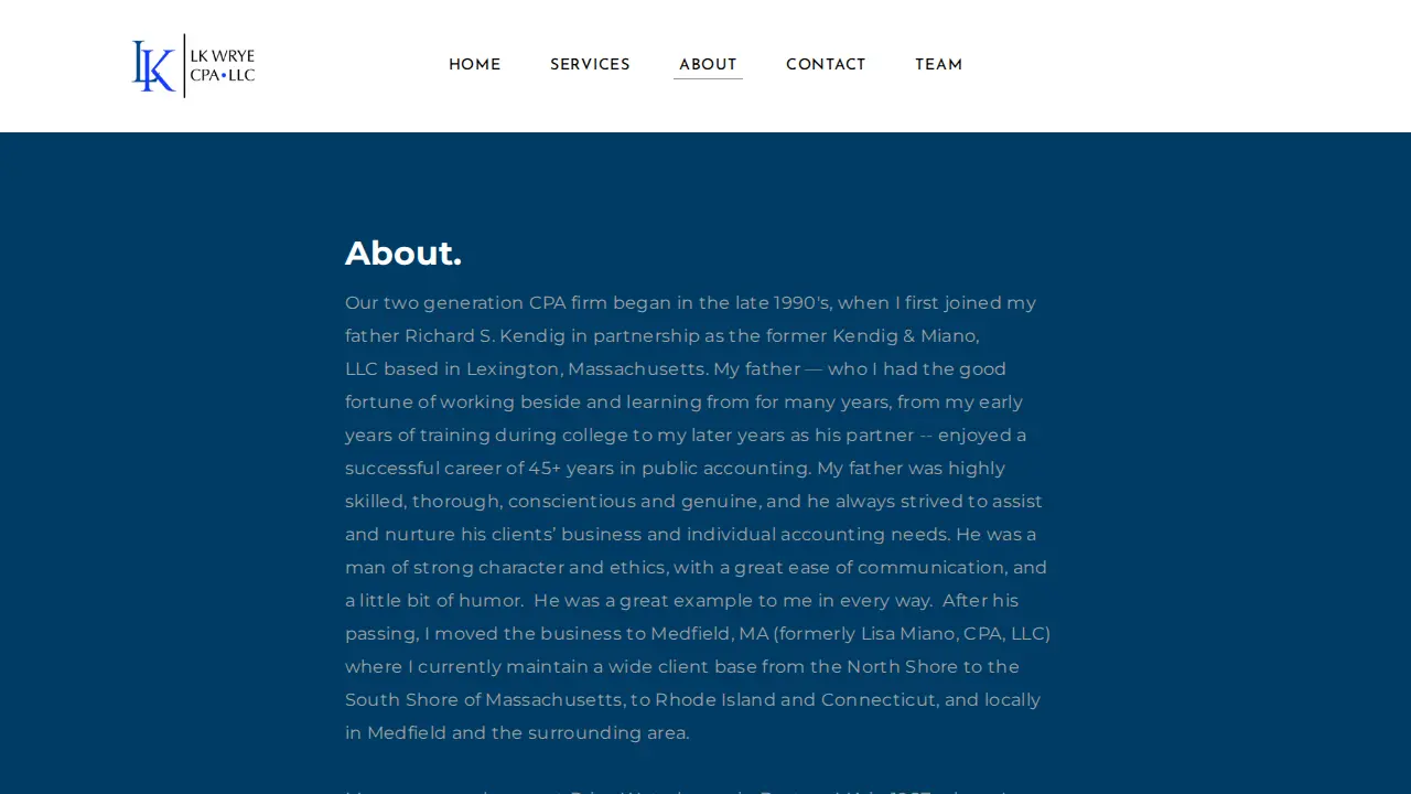 LK WRYE CPA LLC page