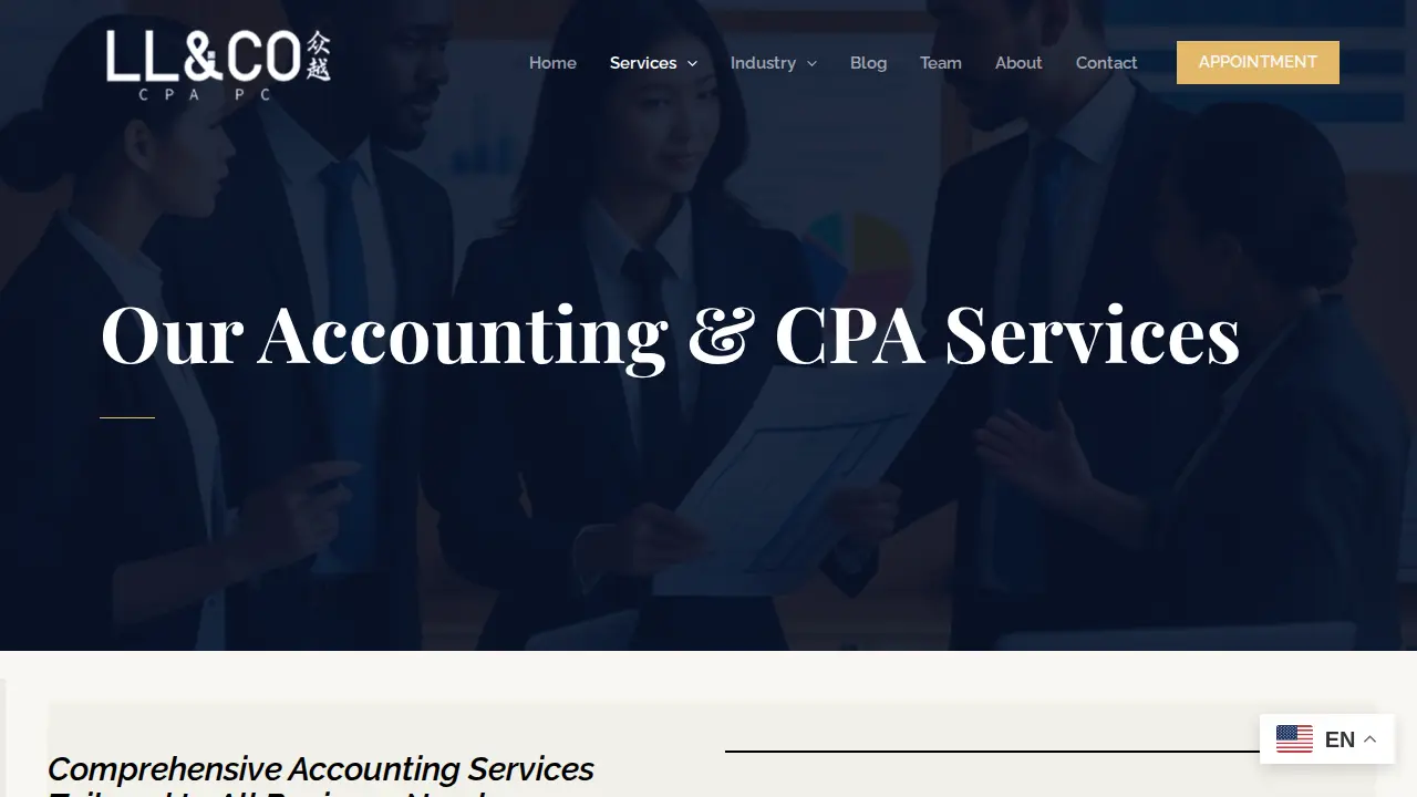 LL&CO CPA PC - Accounting Firm in Flushing page