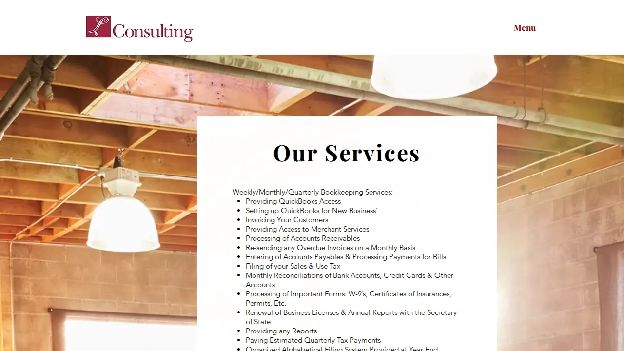 LL Consulting Inc page