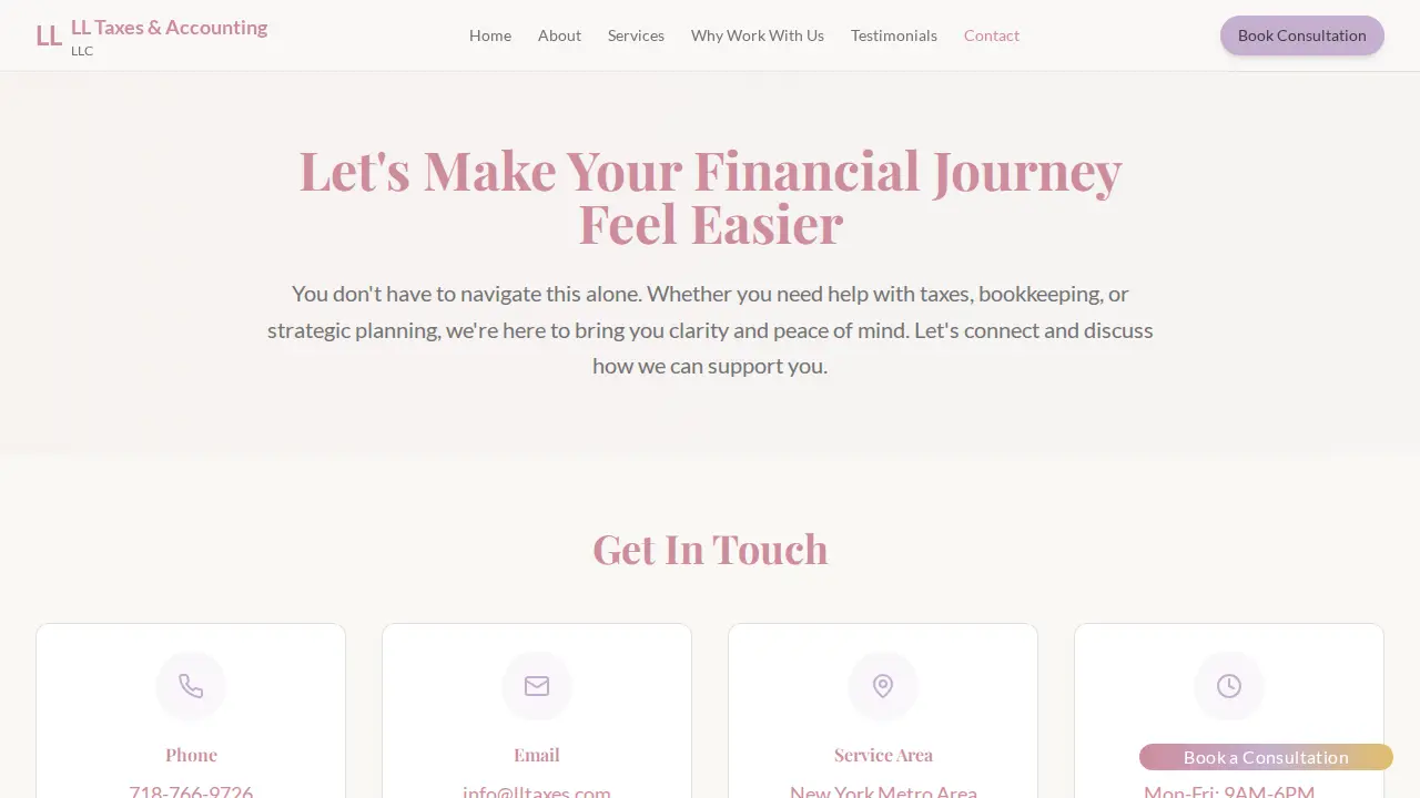 LL Taxes & Accounting, LLC page
