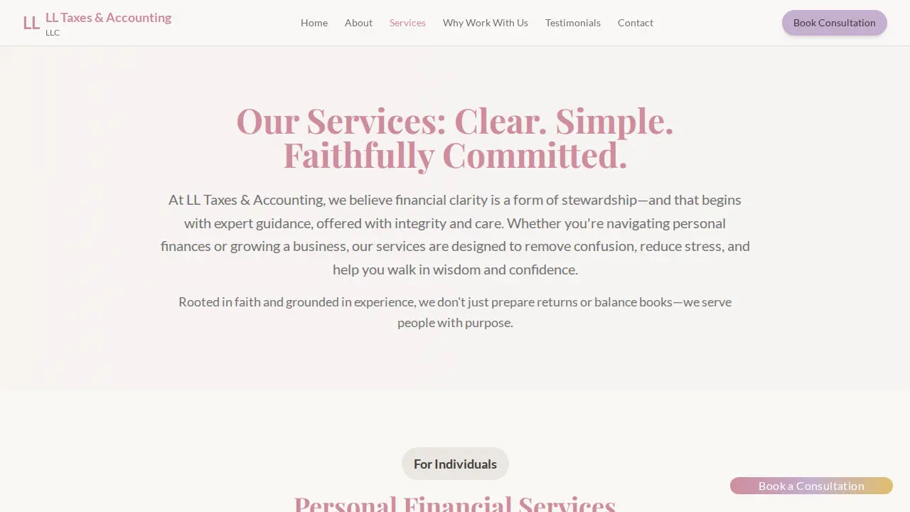 LL Taxes & Accounting, LLC page