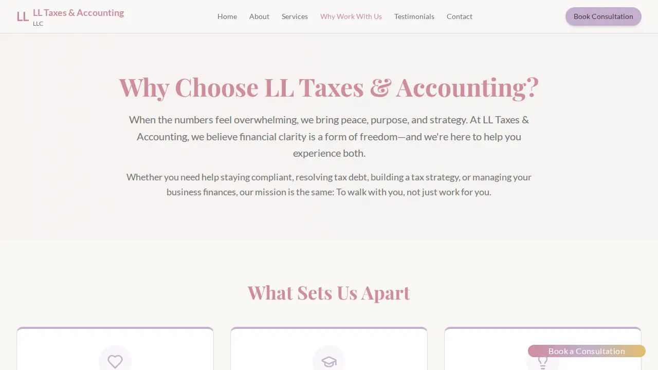 LL Taxes & Accounting, LLC page