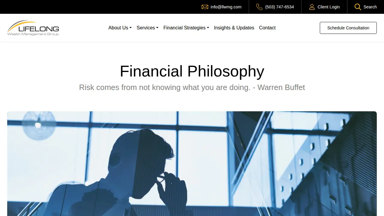 Lifelong Wealth Management page