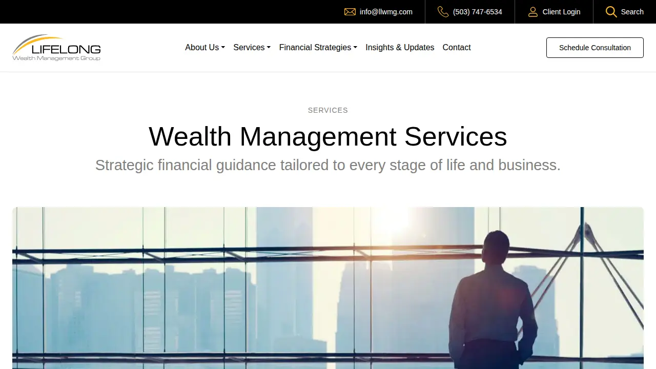 Lifelong Wealth Management page