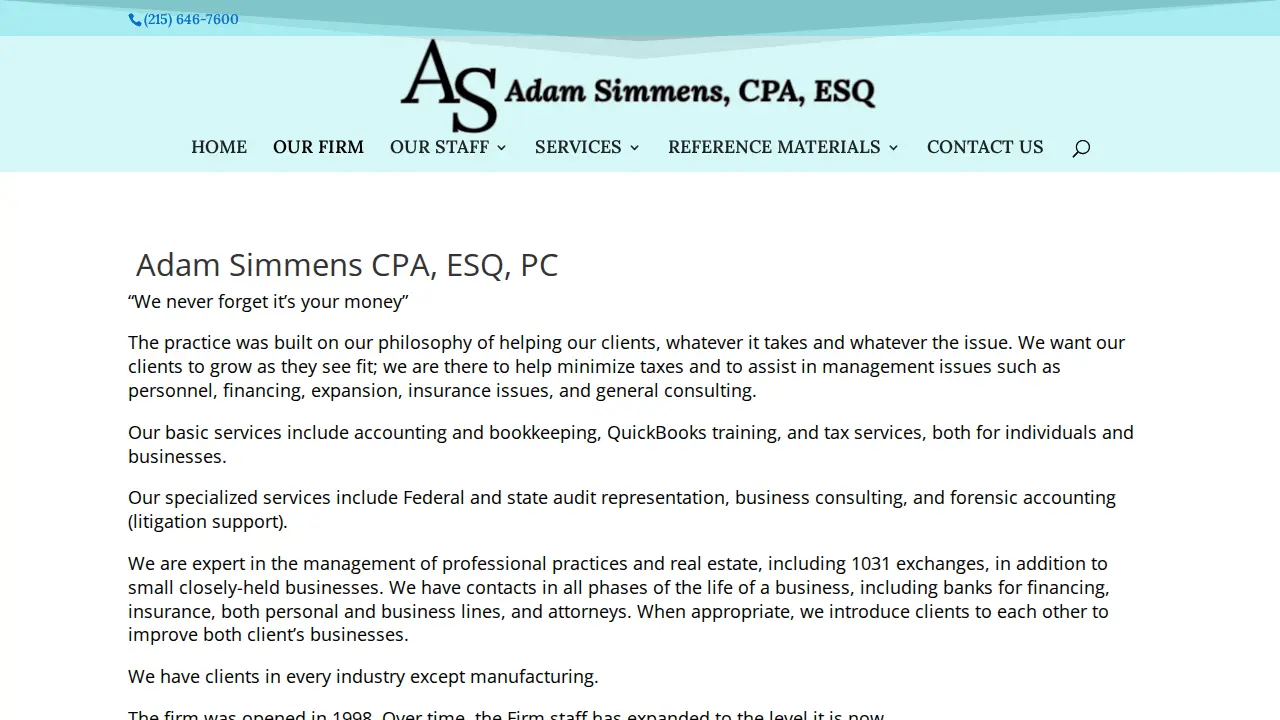 Larry M. Carroll CPA, PC page
