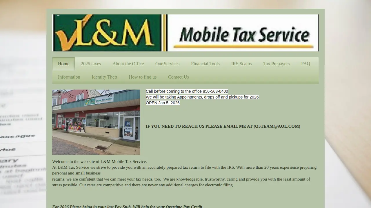 L & M Mobil Tax Services