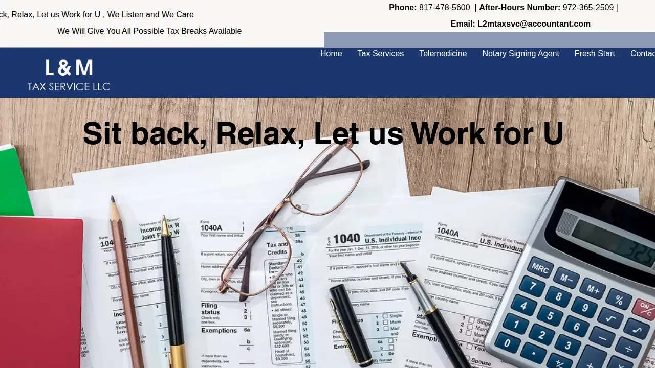 L & M Tax Service LLC page