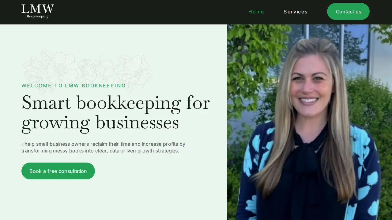 LMW Bookkeeping, LLC website