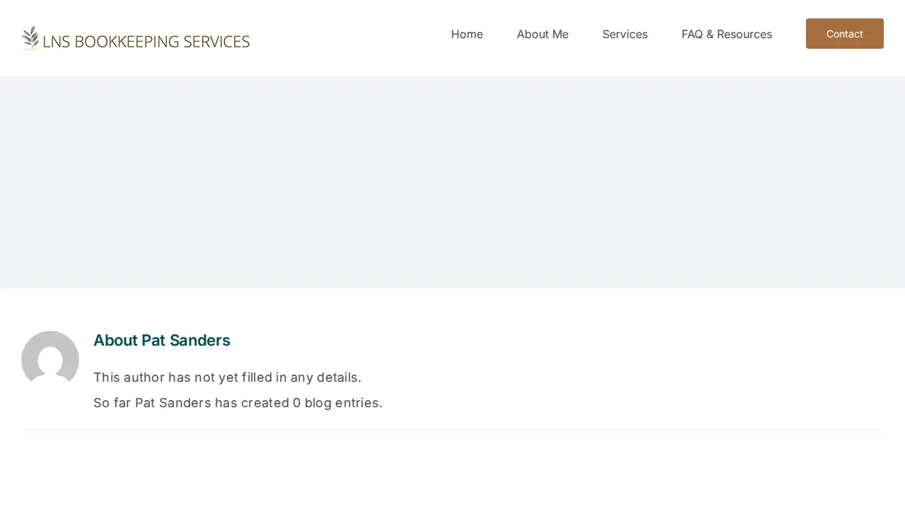 LNS Bookkeeping Services page