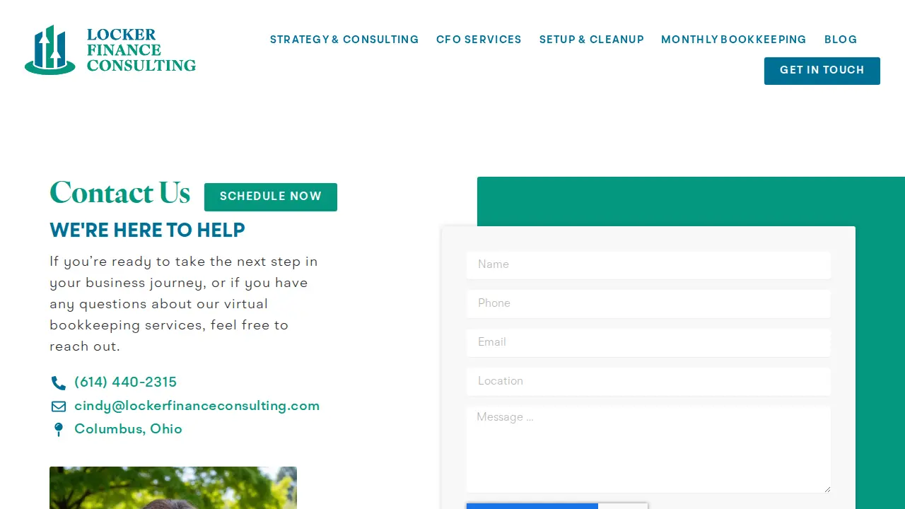 Locker Finance Consulting page