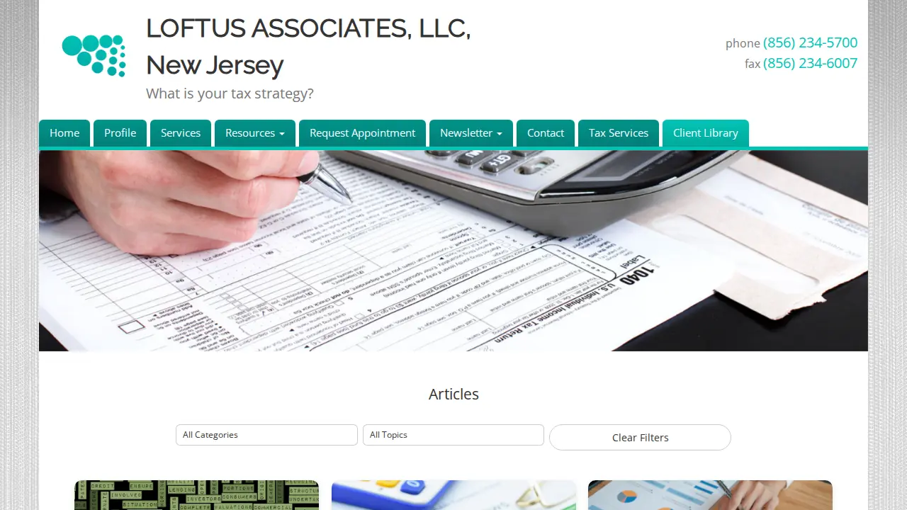 Loftus Associates page