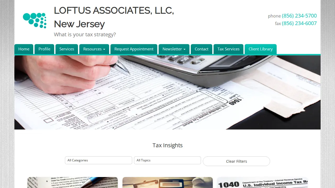 Loftus Associates page