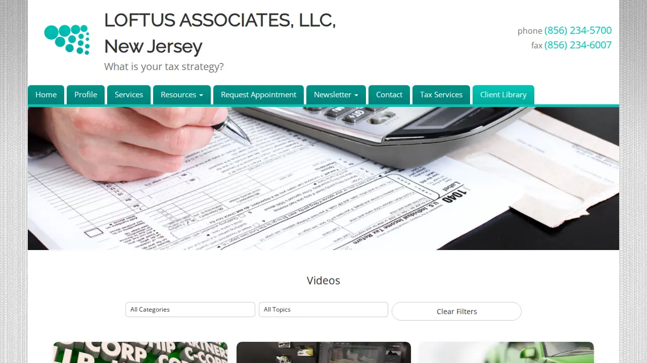 Loftus Associates page