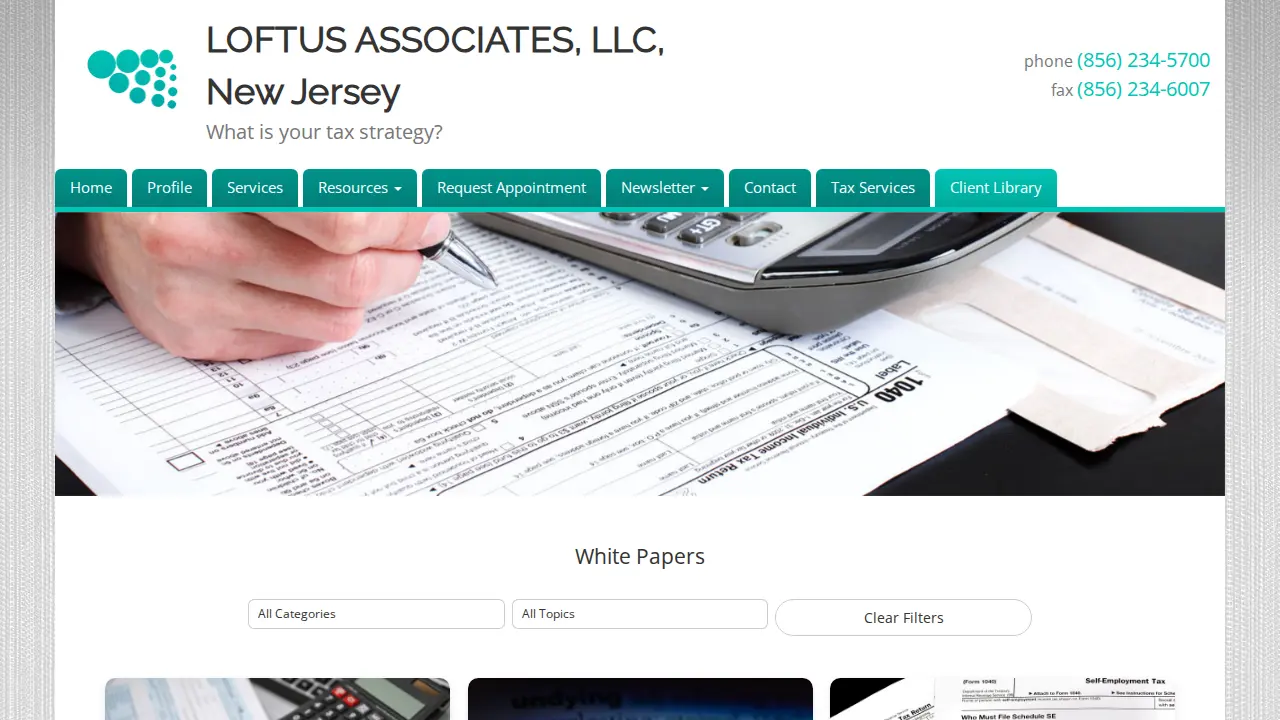 Loftus Associates page