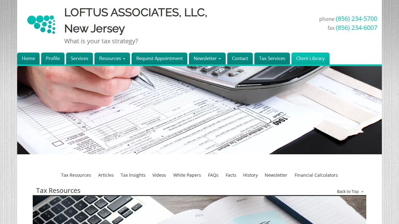 Loftus Associates page