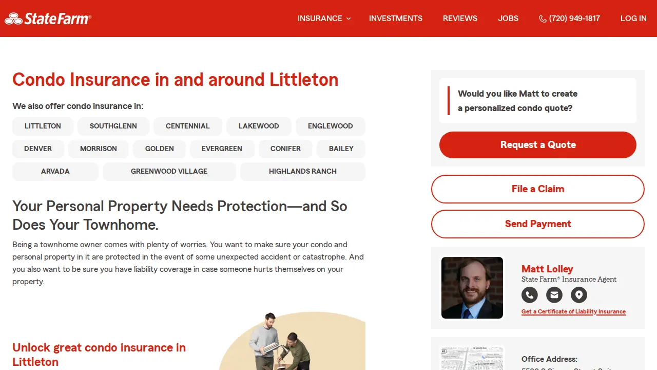 Matt Lolley - State Farm Insurance Agent page
