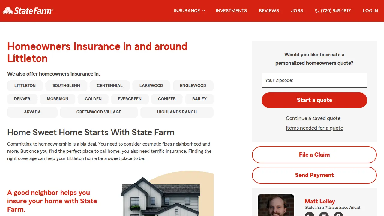 Matt Lolley - State Farm Insurance Agent page