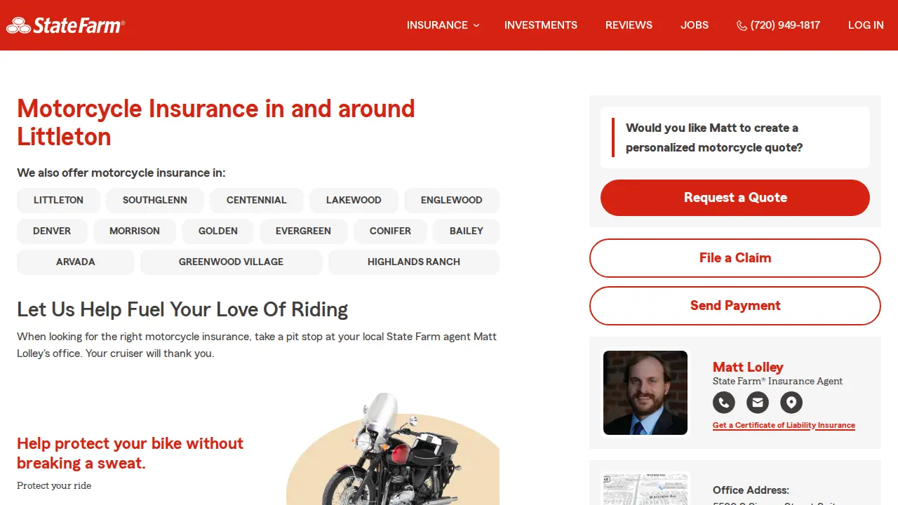Matt Lolley - State Farm Insurance Agent page