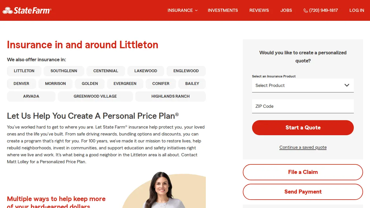 Matt Lolley - State Farm Insurance Agent page